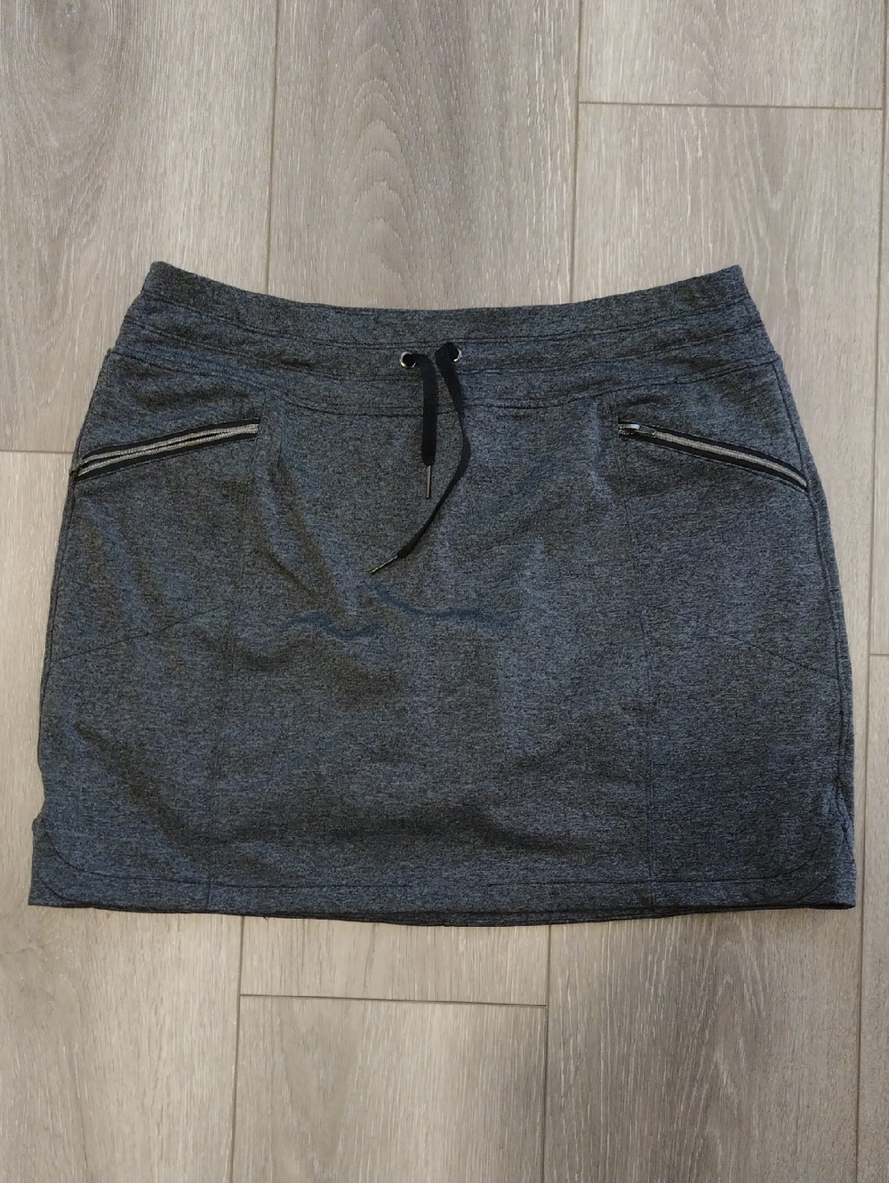Women's Charcoal Drawstring Skort - Picture 1 of 15